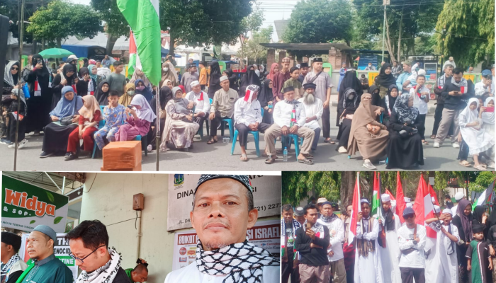 Ribuan Umat Islam Tebing Tinggi Turun ke Jalan Dukung Palestina, Donasi Tembus 50 Juta