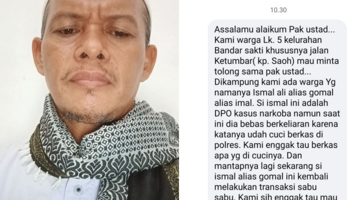 DPO Narkoba Diduga Masih Bebas Edarkan Sabu di Tebing Tinggi, Majelis Taklim Desak Aparat Bertindak Tegas