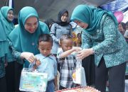 Ketua Tim Pembina Posyandu Asahan Tinjau Launching Pekan Imunisasi Dunia