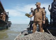 Wakil Bupati Asahan Tabur Benih Kerang Dara Di Perairan Pesisir Silo Baru