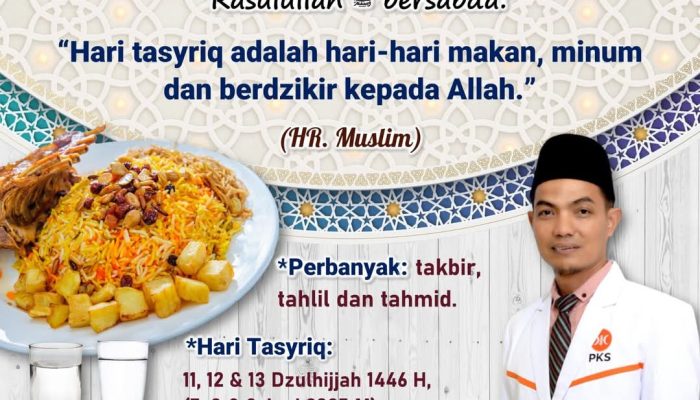 Yasser Albantani Ajak Umat Islam Isi Hari Tasyriq dengan Dzikir dan Syukur