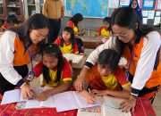 Mahasiswa PGSD Gerakkan Literasi di SDN 006 Humbahas