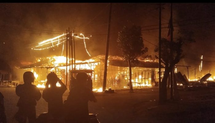 Belasan Kios di Lubuk Pakam Ludes Terbakar, Dugaan Sementara Korsleting Listrik