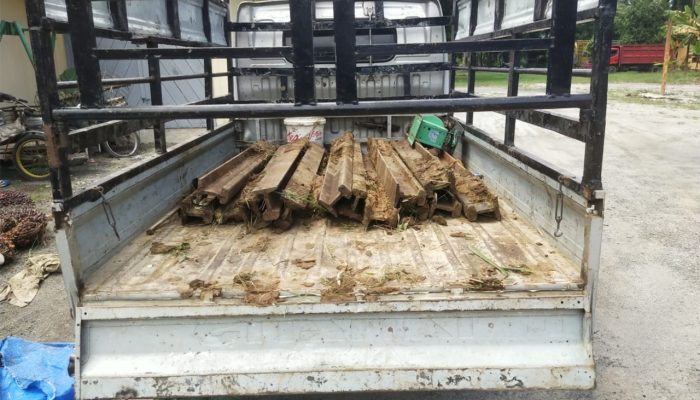 Pencuri Besi Rel Ditangkap, Lima Lainnya Kabur