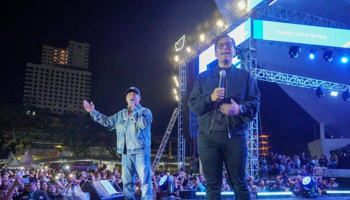 Ribuan Warga Padati Panggung Hiburan Colorful Medan Carnival 2025