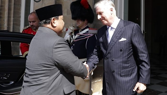 Presiden Prabowo Bertemu Raja Belgia di Istana Laeken