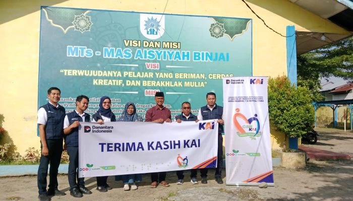 Selama 3 Hari, KAI Divre I Sumut Salurkan Bantuan TJSL Senilai Rp267 Juta