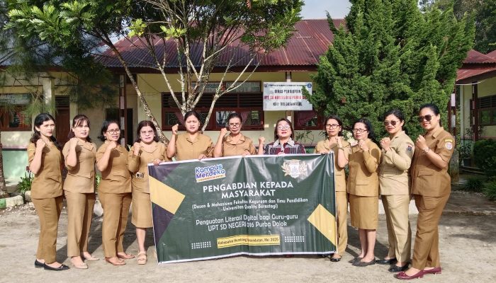 Dosen dan Mahasiswa Universitas Quality Berastagi Perkuat Literasi Digital Guru-Guru SD di Humbang Hasundutan