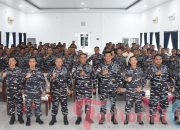 Pangkoarmada I Kunjungi Lanal TBA, Lepas 5.000 Bibit Ikan dan Apresiasi Kinerja Prajurit
