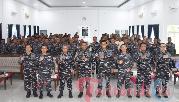 Pangkoarmada I Kunjungi Lanal TBA, Lepas 5.000 Bibit Ikan dan Apresiasi Kinerja Prajurit