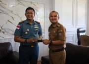 Wali Kota Tanjungbalai Terima Kunjungan Silaturahmi Danlanal TBA Letkol Laut (P) Agung Dwi