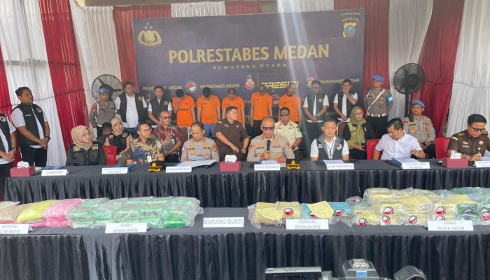 Polrestabes Medan Bakar 20 Kg Sabu dan Hampir 60 Ribu Butir Ekstasi, Biar Nggak Sampai ke Party-Party Haram