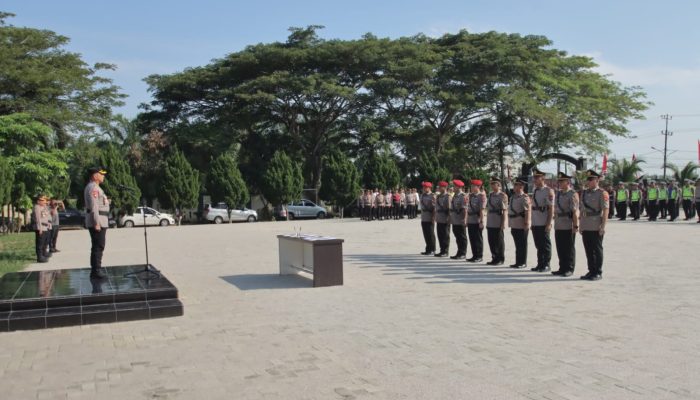 Kapolres Serdang Bedagai AKBP Jhon Sitepu Pimpin Sertijab Kapolsek dan Kasat
