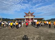 Polres Pakpak Bharat Ajak Warga “Keringetan Bareng” di Lapangan Napasengkut