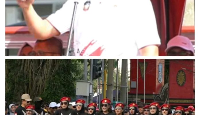 Wali Kota Blitar Mas Ibin Buka Lomba Gerak Jalan HUT RI ke-80: Semangat Nasionalisme Menggema di Jalanan Kota