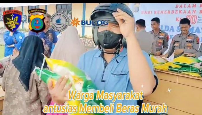 Polairud Polda Sumut Jual Beras Murah, 5 Ton Ludes dalam Sehari