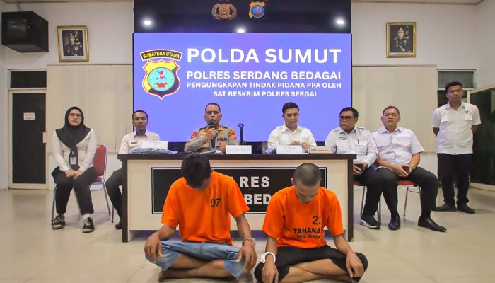 Polres Sergai Ungkap Dua Kasus Kekerasan Seksual Terhadap Anak, Salah Satu Pelaku Sepupu Korban