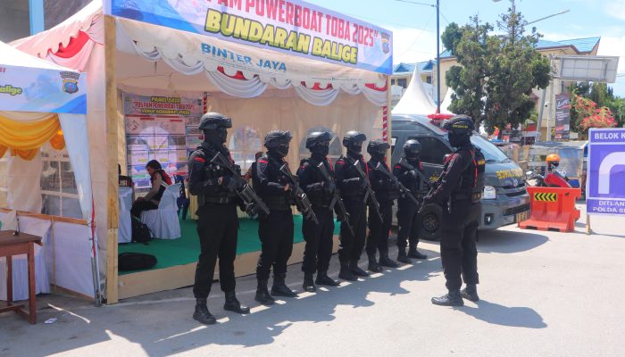 Polda Sumut All Out Amankan Aquabike dan F1 Powerboat di Balige