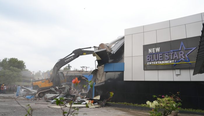 Polda Sumut Hancurkan Diskotik New Blue Star di Langkat, Sarang Narkoba yang Tak Berizin