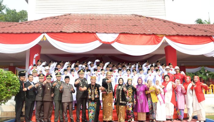 HUT ke-80 RI di Deli Serdang: Paskibra Tampil Rapi, Bendera Pun Berkibar Gagah