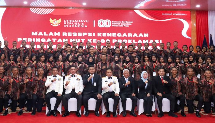 Pangdam I/BB Bersama Forkopimda Sumut Meriahkan Resepsi Kenegaraan HUT ke-80 RI