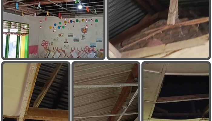 20 Tahun Rusak Parah, Ruang Kelas VI SDN 104303 Kampung Ibus Membahayakan Murid