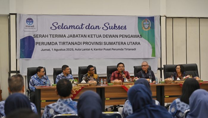 Sertijab Ketua Dewas Perumda Tirtanadi, Togap Simangunsong Dorong Kolaborasi Tingkatkan Pelayanan Air Bersih
