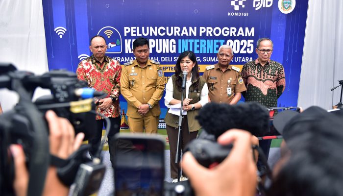 Menteri Komdigi Resmikan Ribuan Kampung Internet, Wagub Sumut Ingatkan Jangan Dipakai Judi Online