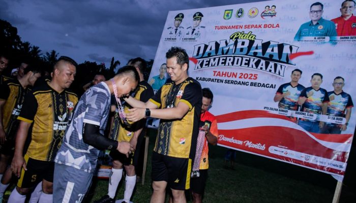 Final Piala Dambaan Kemerdekaan 2025: COFFEE FC Juara, Bupati Sergai Bilang Sepak Bola Bisa Jadi Alat Silaturahmi