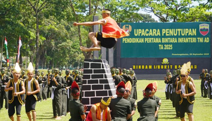Pangdam l/BB Lantik 595 Siswa Sumut Jadi Bintara Infanteri TNI AD 2025