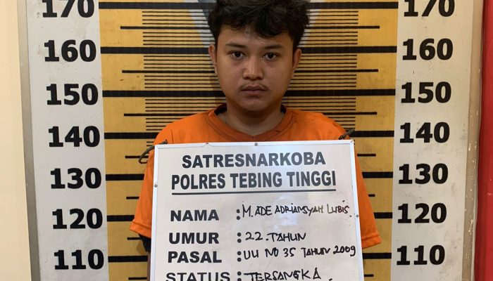 Satresnarkoba Polres Tebing Tinggi Ringkus Dua Pemuda Kedapatan Bawa Sabu