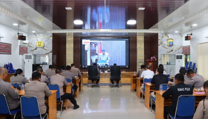 ‎Polres Tebing Tinggi Ikuti Taklimat Awal Audit Kinerja Tahap II T.A. 2025