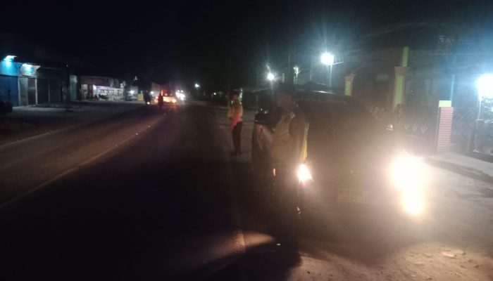 ‎Polres Tebing Tinggi Patroli Blue Light di Jalinsum, Antisipasi Gangguan Kamtibmas