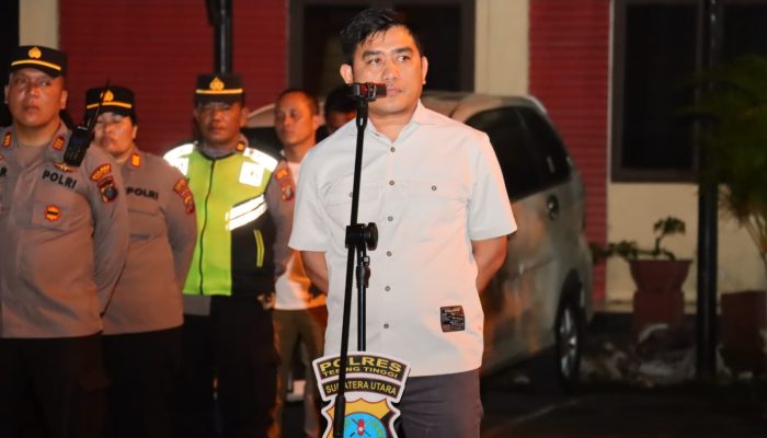 ‎Cegah Aksi Brutal Geng Motor, Polres Tebing Tinggi Gelar Patroli Malam Skala Besar