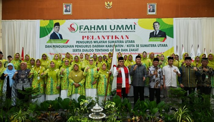 Fahmi Ummi Sumut Resmi Dilantik, Wagub Surya Titip Pesan: Jangan Hanya Seremonial