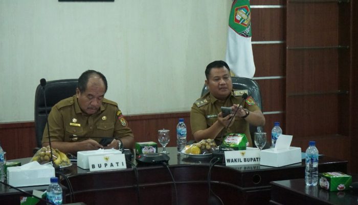 Bupati Asahan Ikuti Rakor Virtual Pengendalian Inflasi 2025