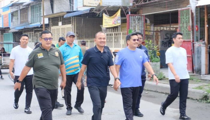 Kelilingi Pusat Kota Tanjungbalai, Wali Kota Jalan Sehat Bersama Sekda Provsu