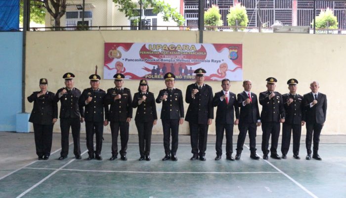 ‎Polres Tebing Tinggi Gelar Upacara Hari Kesaktian Pancasila 2025 dengan Khidmat