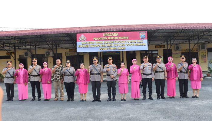 ‎Kapolres Tebing Tinggi Pimpin Pelantikan Kasiwas dan Serah Terima Jabatan Kapolsek Jajaran  ‎