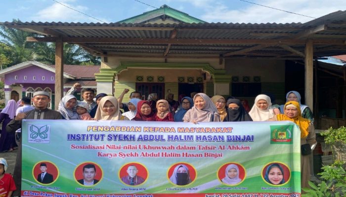 Institut Syekh Abdul Halim Hasan Binjai Sosialisasikan Nilai Ukhuwah dalam Tafsir Al-Ahkam di Langkat