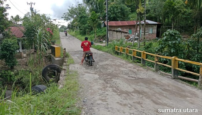 Tembok Pembatas Jembatan Aek Ratta Rusak Parah, Warga Minta Pemerintah Segera Perbaiki