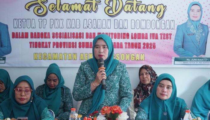 TP PKK Asahan Monitoring Persiapan Lomba IVA Test Provinsi di Aek Songsongan