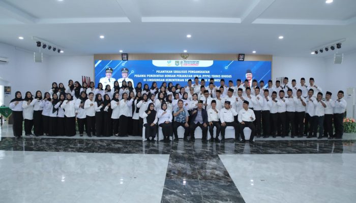 83 PPPK Asahan Ikuti Pelantikan Daring Kemensos RI