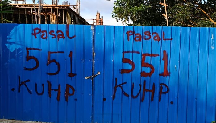 Pagar Seng Bertuliskan Pasal 551 KUHP di Proyek Labkesmas Sergai Dipertanyakan, Kadinkes Bungkam