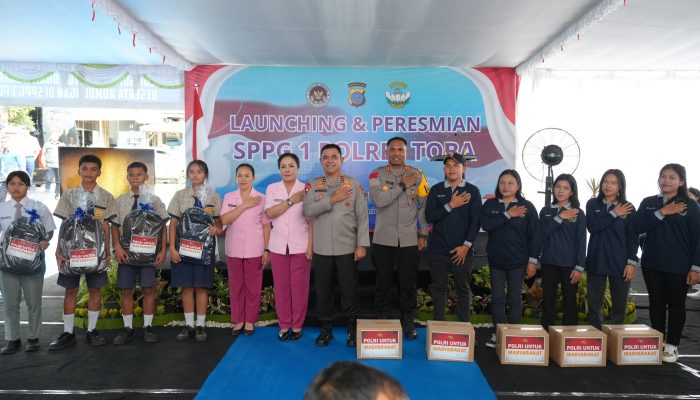 SPPG Polres Toba Resmi Beroperasi, Kapolda Sumut Tegaskan Standar Test Food Wajib