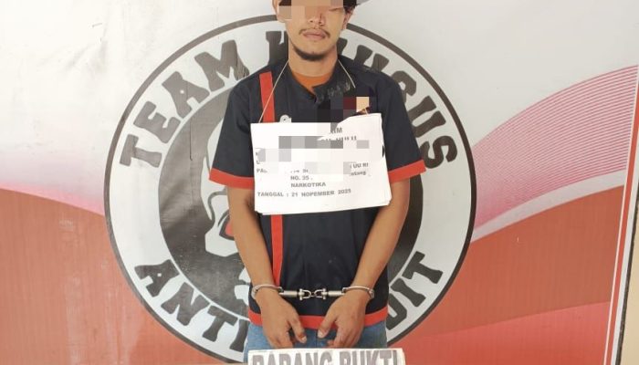 Polsek Bilah Hulu Tangkap Pemuda Pembawa Sabu, Satu Rekan Kabur ke Perkebunan