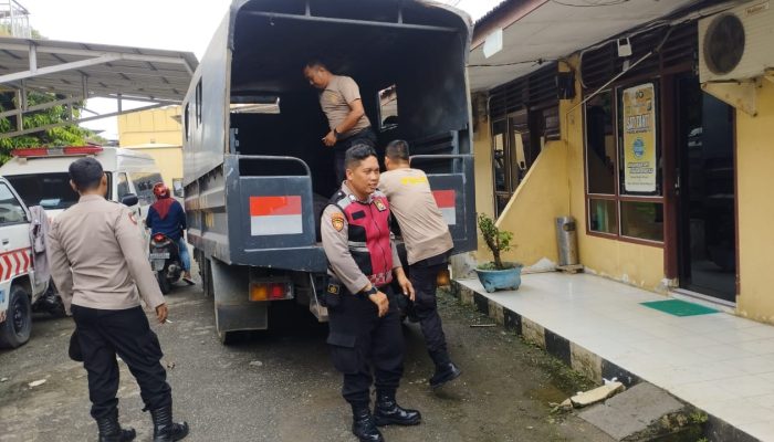 Sat Samapta Polres Labuhanbatu Cek Peralatan Tanggap Bencana