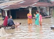 Jalan Lintas Sumatera Terendam, Arus Lalu Lintas di Sei Rampah Terganggu