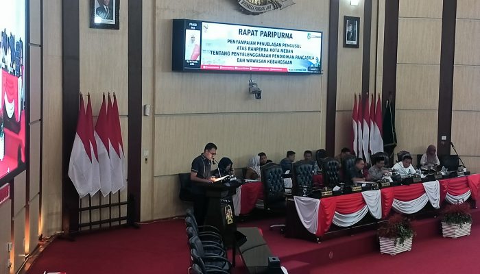 DPRD Medan Usulkan Hak Inisiatif Ranperda Pendidikan Pancasila dan Wawasan Kebangsaan