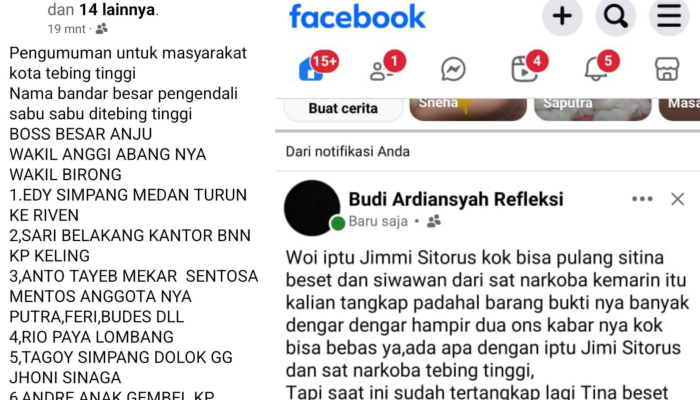 Isu Aparat Terima Upeti Narkoba Menggema: Publik Tebing Tinggi Bertanya, Siapa yang Sebenarnya Mengendalikan Kota Ini?